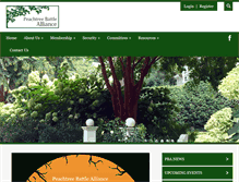 Tablet Screenshot of peachtreebattlealliance.org
